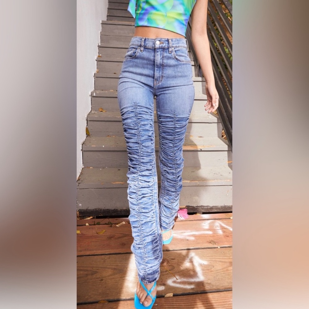 REVICE Denim Centerfold Step and Repeat Jeans